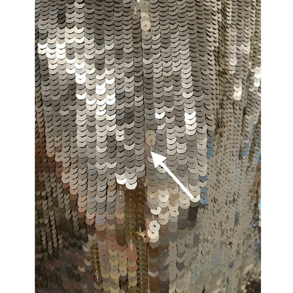 FRENCH CONNECTION Multicolor Gold Mini Sequin Sleeveless Dress - Picture 9 of 9